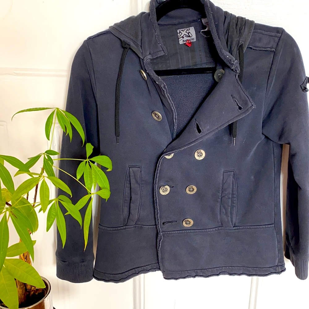 Energy wool boy jacket with hoodie